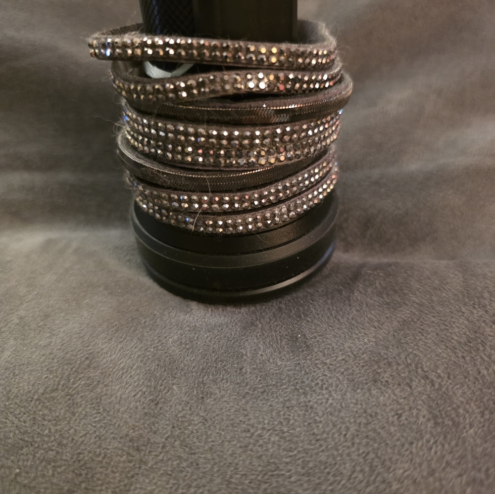 Paparazzi Silver Sparkle Wrap Bracelet